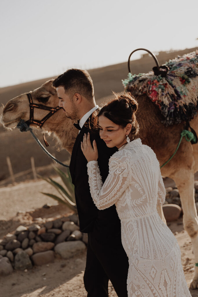 couple during styled shoot